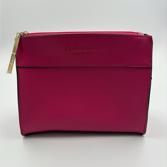 Elizabeth Arden Dark Pink Makeup Bag - Picture 1 of 7